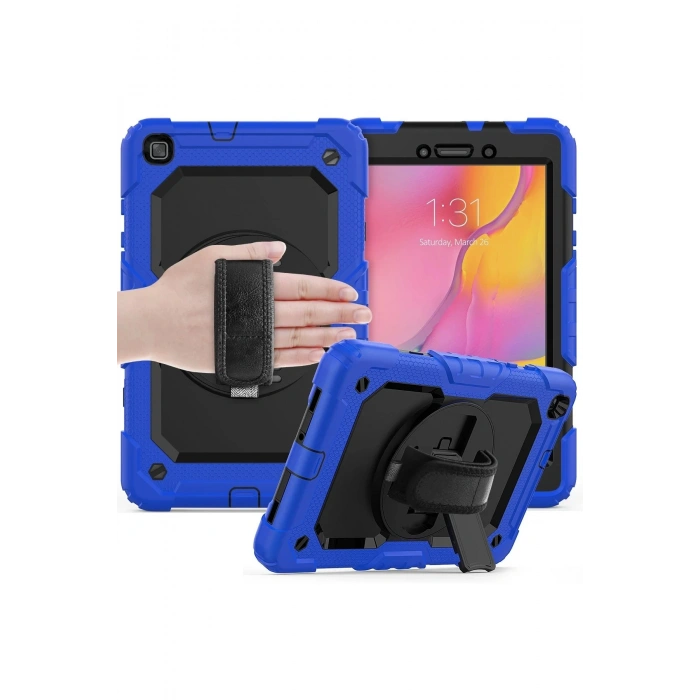 Samsung Galaxy T290 Tab A 8 Kılıf Pars Tablet Kapak - Mavi