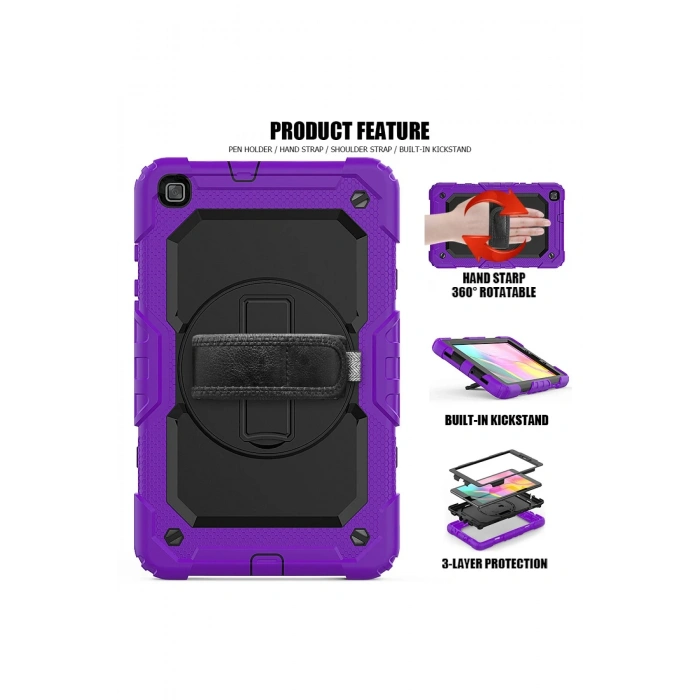 Samsung Galaxy T290 Tab A 8 Kılıf Pars Tablet Kapak - Mor