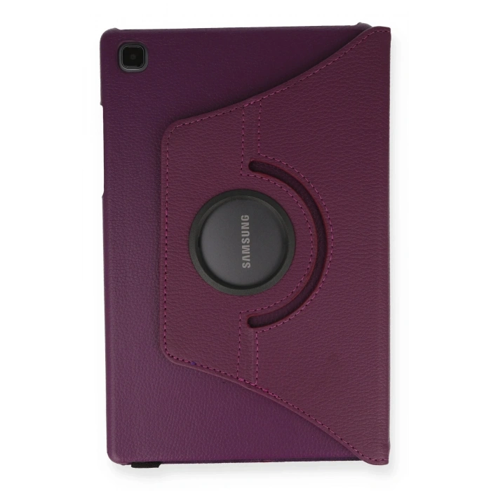 Samsung Galaxy T500 Tab A7 10.4 Kılıf 360 Tablet Deri Kılıf - Mürdüm