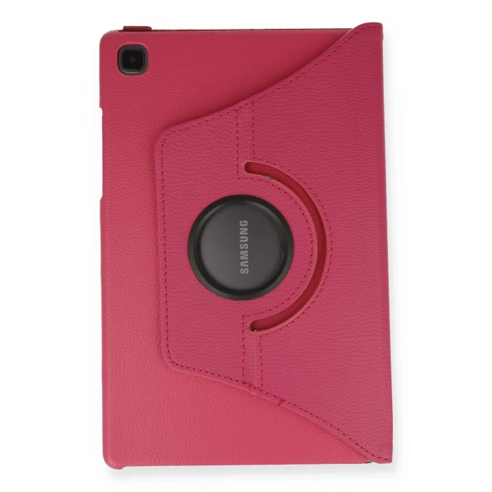 Samsung Galaxy T500 Tab A7 10.4 Kılıf 360 Tablet Deri Kılıf - Pembe