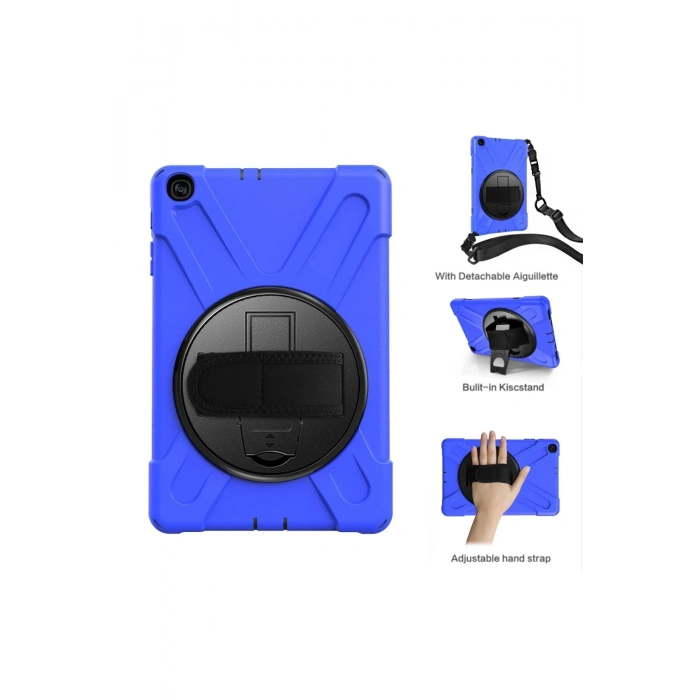 Samsung Galaxy T510 Tab A 10.1 Kılıf Amazing Tablet Kapak - Mavi