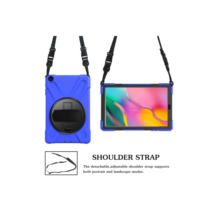 Samsung Galaxy T510 Tab A 10.1 Kılıf Amazing Tablet Kapak - Mavi