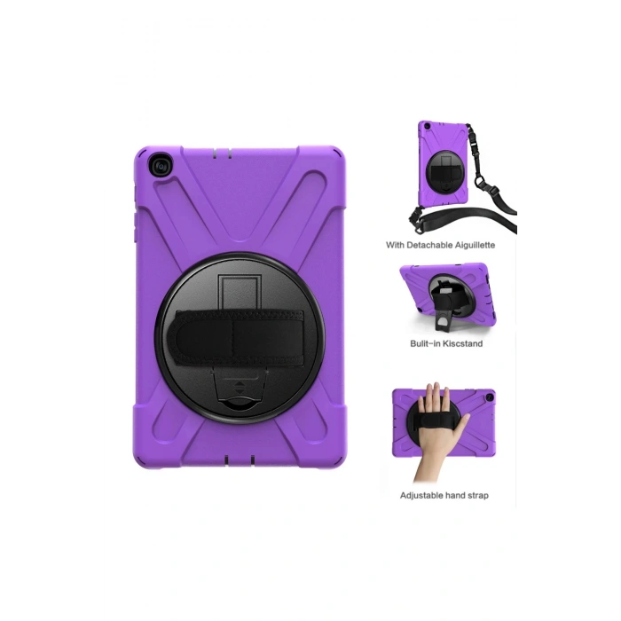 Samsung Galaxy T510 Tab A 10.1 Kılıf Amazing Tablet Kapak - Mor