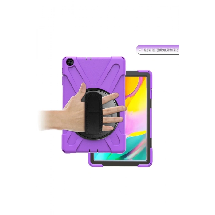 Samsung Galaxy T510 Tab A 10.1 Kılıf Amazing Tablet Kapak - Mor