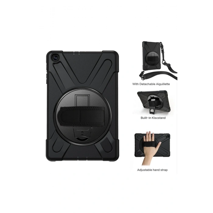 Samsung Galaxy T510 Tab A 10.1 Kılıf Amazing Tablet Kapak - Siyah