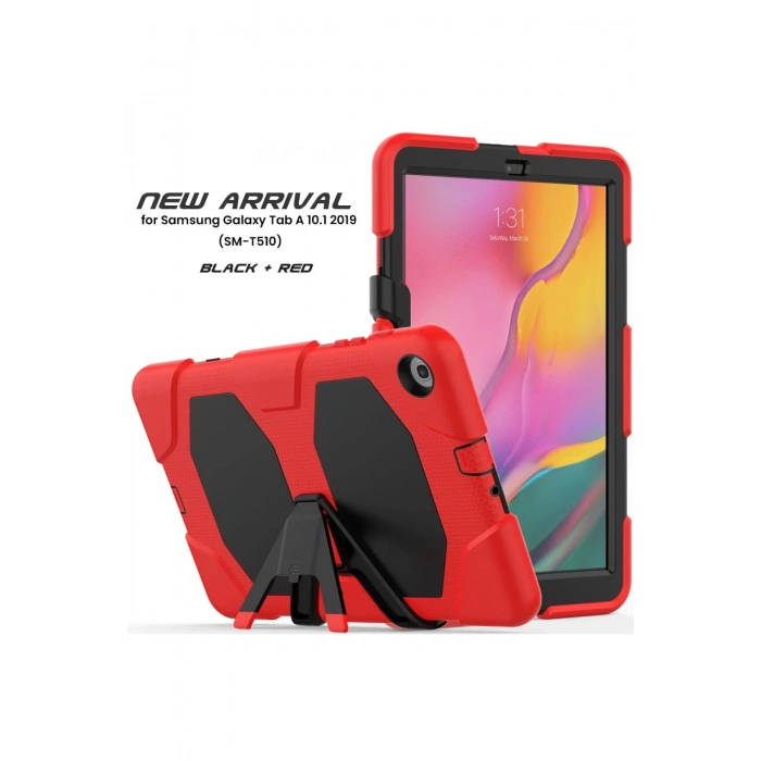 Samsung Galaxy T510 Tab A 10.1 Kılıf Griffin Tablet Kapak - Kırmızı