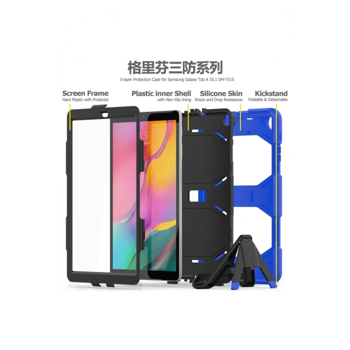 Samsung Galaxy T510 Tab A 10.1 Kılıf Griffin Tablet Kapak - Mavi