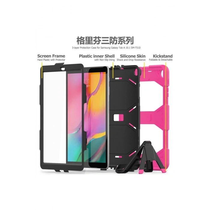 Samsung Galaxy T510 Tab A 10.1 Kılıf Griffin Tablet Kapak - Pembe