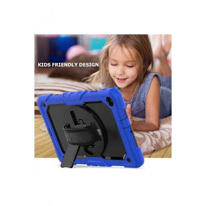 Samsung Galaxy T510 Tab A 10.1 Kılıf Pars Tablet Kapak - Mavi