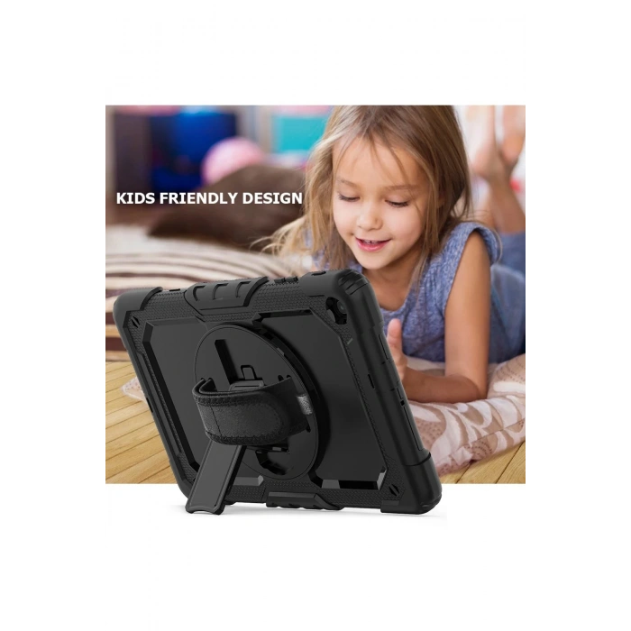 Samsung Galaxy T510 Tab A 10.1 Kılıf Pars Tablet Kapak - Siyah