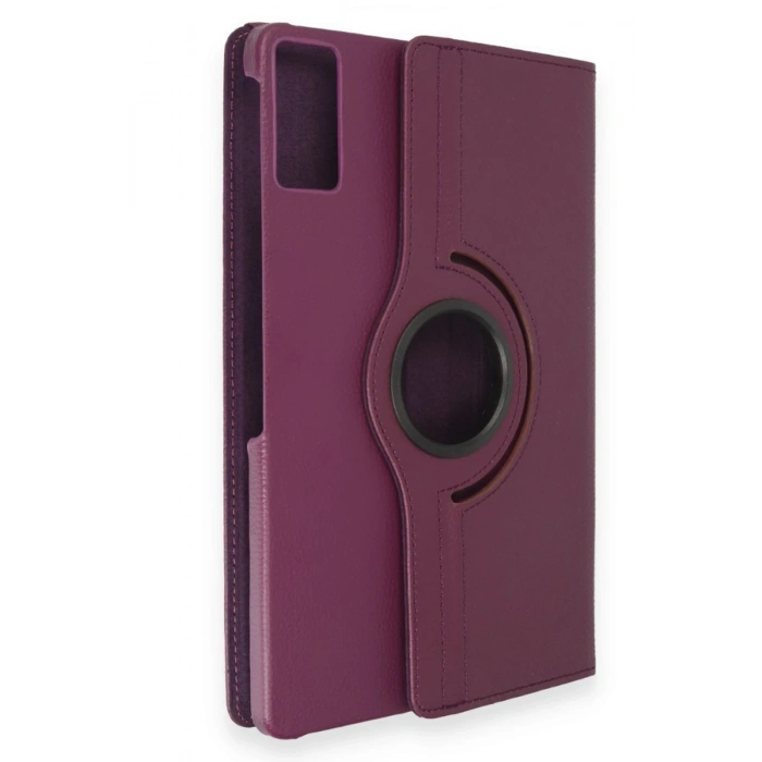 Samsung Galaxy T550 Tab A 9.7 Kılıf 360 Tablet Deri Kılıf - Mürdüm