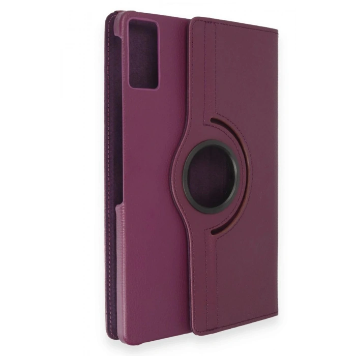 Samsung Galaxy T550 Tab A 9.7 Kılıf 360 Tablet Deri Kılıf - Mürdüm