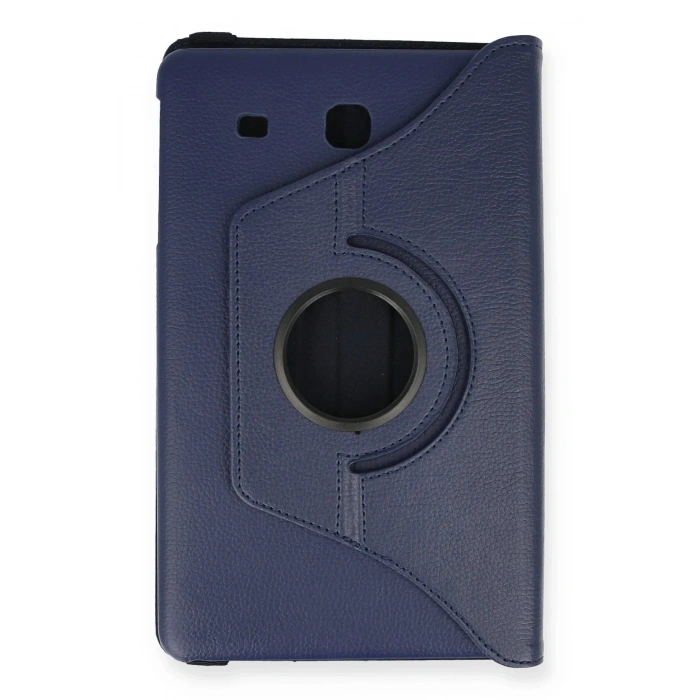 Samsung Galaxy T560 Tab E 9.7 Kılıf 360 Tablet Deri Kılıf - Lacivert