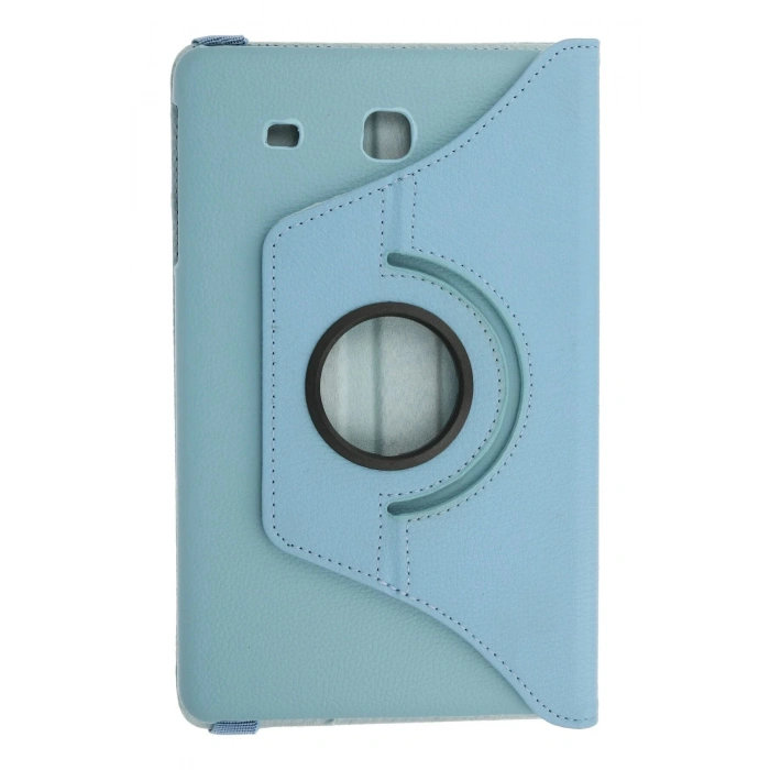 Samsung Galaxy T560 Tab E 9.7 Kılıf 360 Tablet Deri Kılıf - Turkuaz