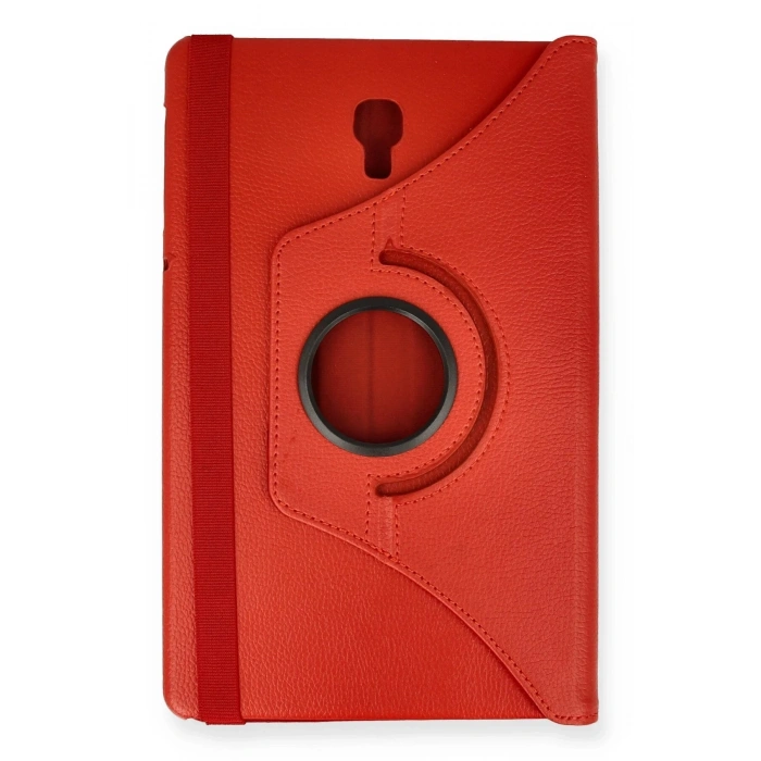 Samsung Galaxy T590 Tab A 10.5 Kılıf 360 Tablet Deri Kılıf - Kırmızı