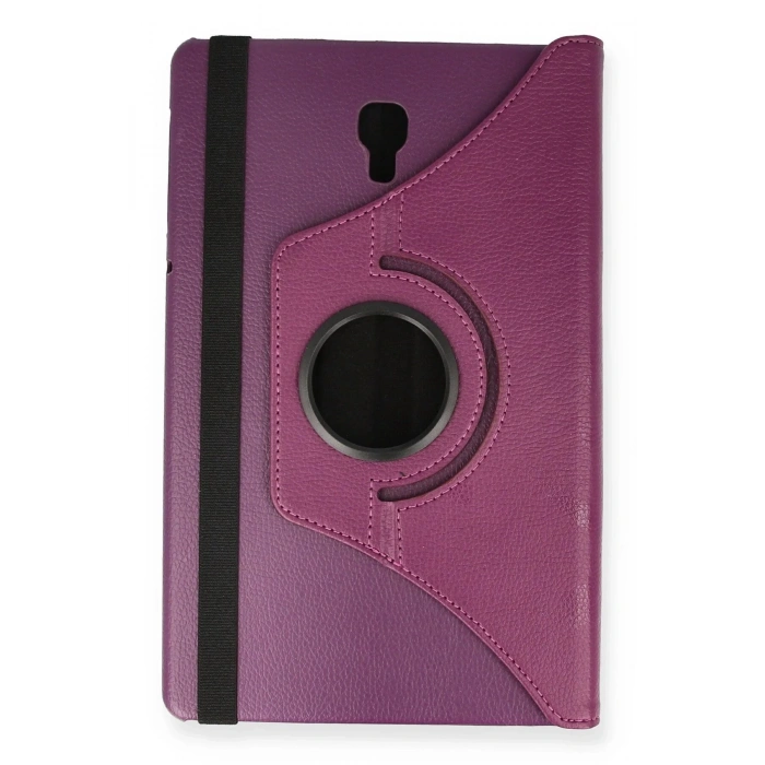 Samsung Galaxy T590 Tab A 10.5 Kılıf 360 Tablet Deri Kılıf - Mürdüm