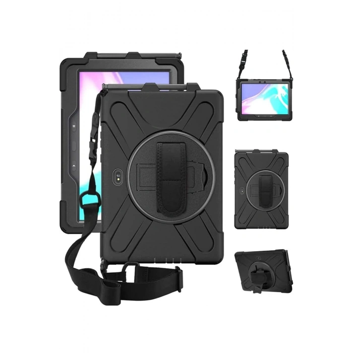 Samsung Galaxy T638 Tab Active 4 Pro Kılıf Amazing Tablet Kapak - Siyah