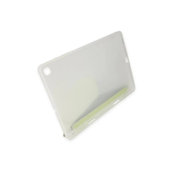 Samsung Galaxy T737 Tab S7 FE 12.4 Kılıf Kalemlikli Mars Tablet Kılıfı - Açık Yeşil