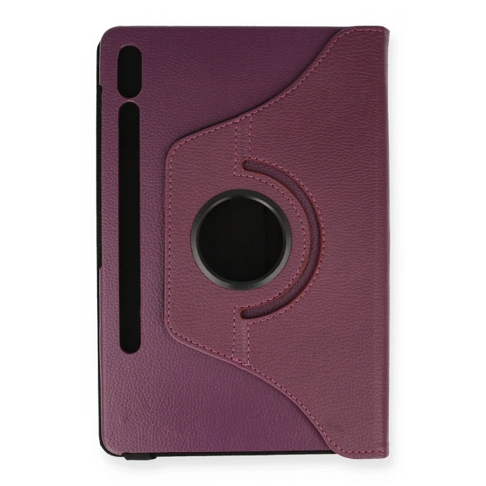 Samsung Galaxy T860 Tab S6 10.5 Kılıf 360 Tablet Deri Kılıf - Mürdüm