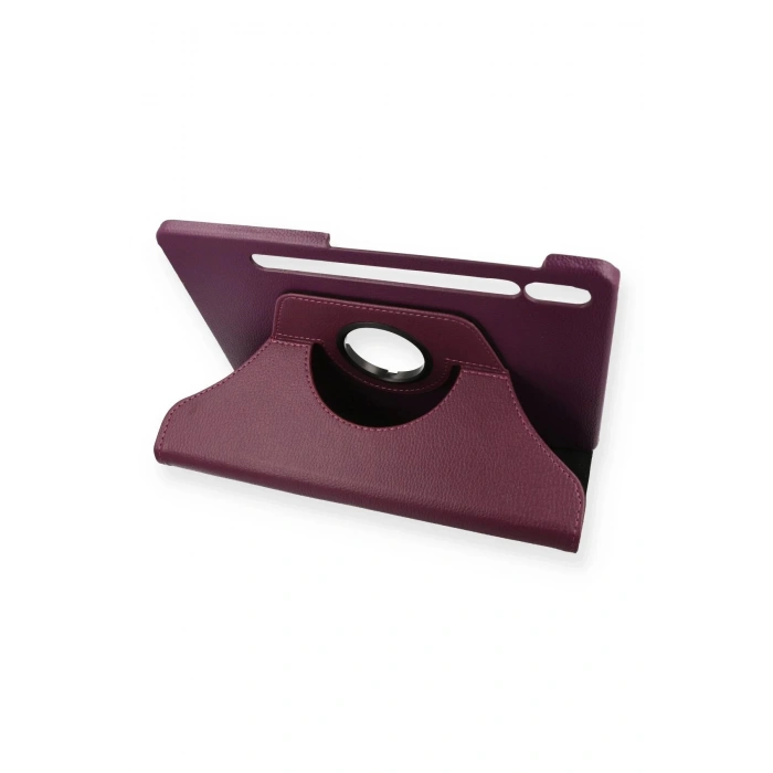 Samsung Galaxy T870 Tab S7 11 Kılıf 360 Tablet Deri Kılıf - Mürdüm