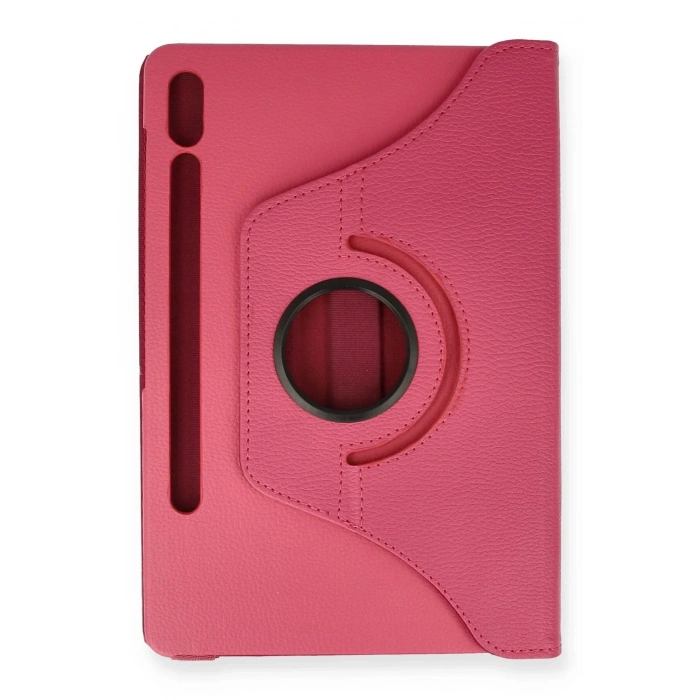 Samsung Galaxy T870 Tab S7 11 Kılıf 360 Tablet Deri Kılıf - Pembe