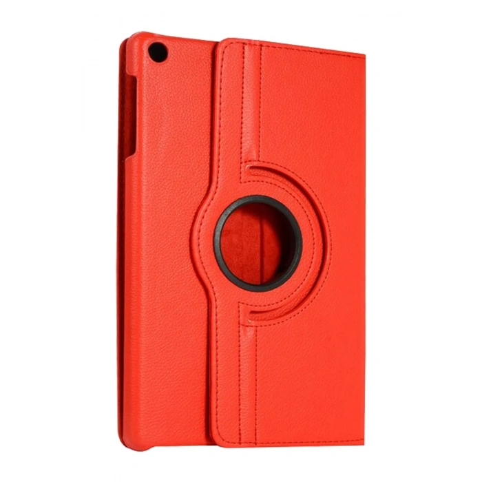 Samsung Galaxy Tab A11 360 Tablet Deri Kılıf - Kırmızı