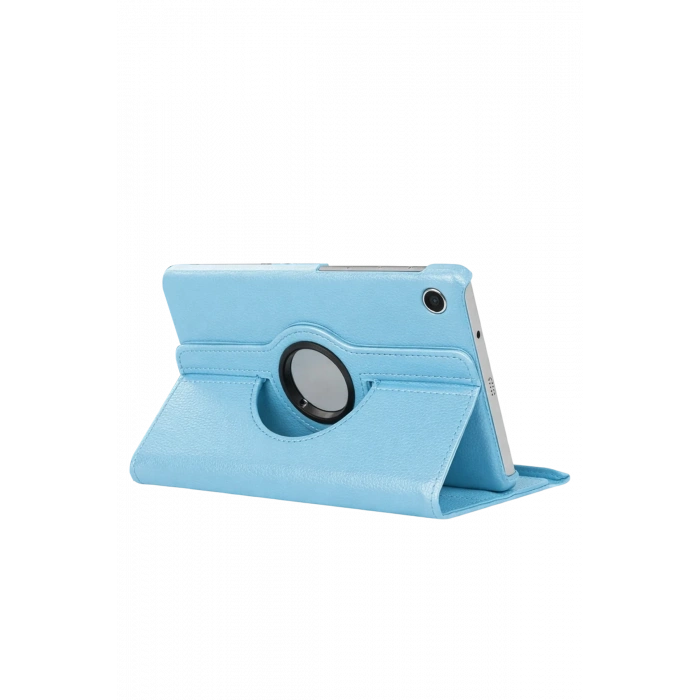 Samsung Galaxy Tab A11 360 Tablet Deri Kılıf - Turkuaz