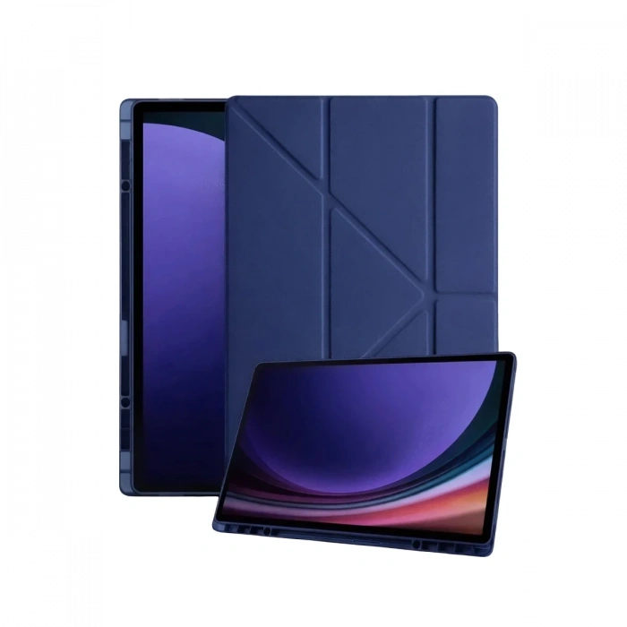 Samsung Galaxy Tab A11 Plus Kalemlikli Mars Tablet Kılıfı - Lacivert