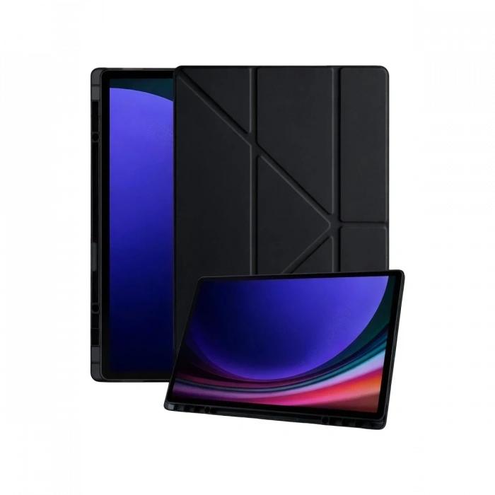 Samsung Galaxy Tab A11 Plus Kalemlikli Mars Tablet Kılıfı - Siyah