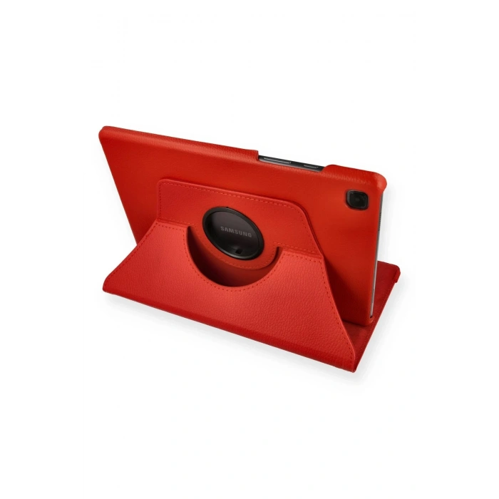 Samsung Galaxy Tab A7 10.4 Kılıf 360 Tablet Deri Kılıf - Kırmızı