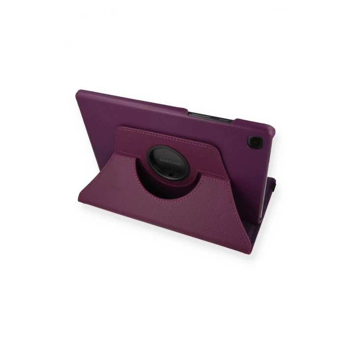 Samsung Galaxy Tab A7 10.4 Kılıf 360 Tablet Deri Kılıf - Mürdüm