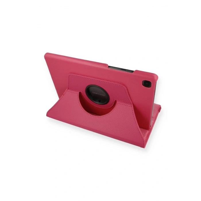 Samsung Galaxy Tab A7 10.4 Kılıf 360 Tablet Deri Kılıf - Pembe