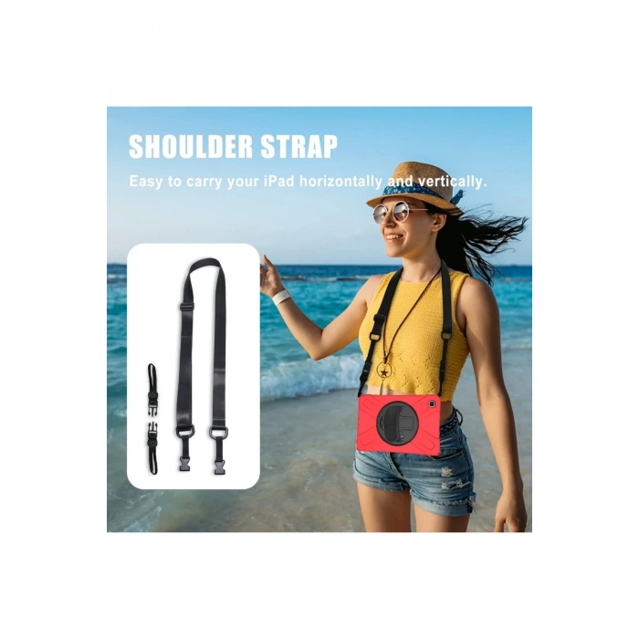 Samsung Galaxy Tab A7 10.4 Kılıf Amazing Tablet Kapak - Kırmızı