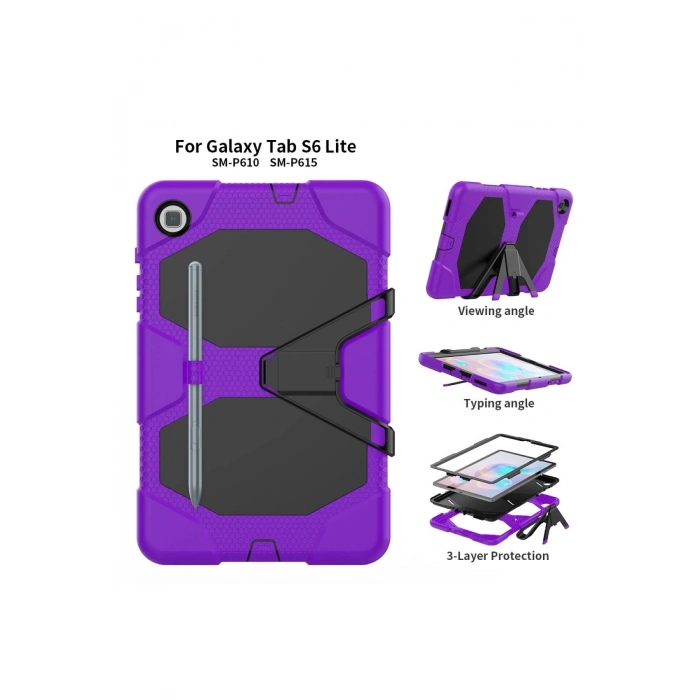 Samsung Galaxy Tab A7 10.4 Kılıf Griffin Tablet Kapak - Mor