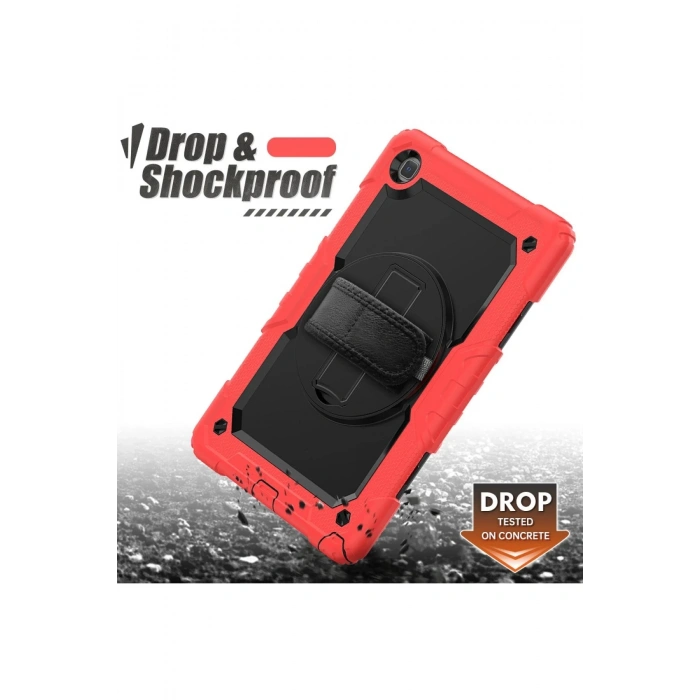 Samsung Galaxy Tab A7 10.4 Kılıf Pars Tablet Kapak - Kırmızı