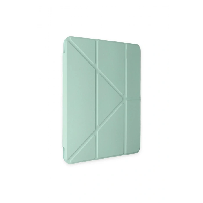 Samsung Galaxy Tab A9 Plus Kılıf Kalemlikli Mars Tablet Kılıfı - Açık Yeşil