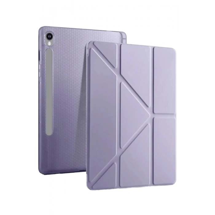 Samsung Galaxy Tab S10 FE Plus 13.1 Kalemlikli Mars Tablet Kılıfı - Açık Mor