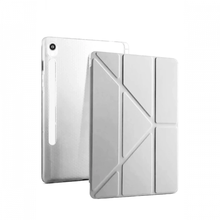 Samsung Galaxy Tab S10 FE Plus 13.1 Kalemlikli Mars Tablet Kılıfı - Gri