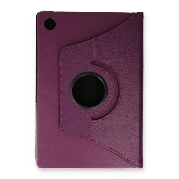 Samsung Galaxy X200 Tab A8 10.5 Kılıf 360 Tablet Deri Kılıf - Mürdüm