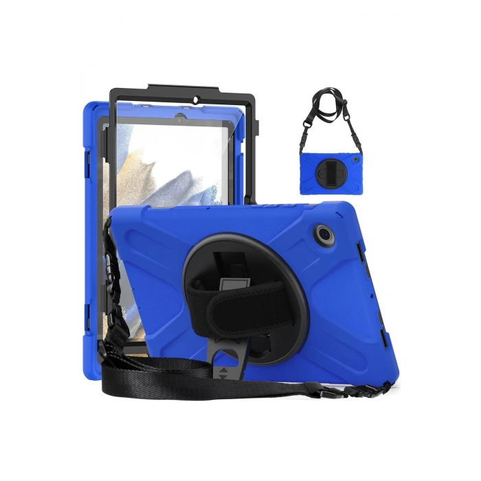 Samsung Galaxy X200 Tab A8 10.5 Kılıf Amazing Tablet Kapak - Mavi