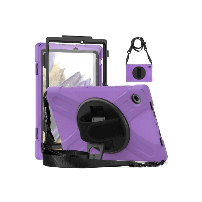 Samsung Galaxy X200 Tab A8 10.5 Kılıf Amazing Tablet Kapak - Mor