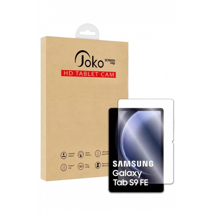 Samsung Galaxy X610 Tab S9 FE Plus 12.4 HD Tablet Cam Ekran Koruyucu - Şeffaf