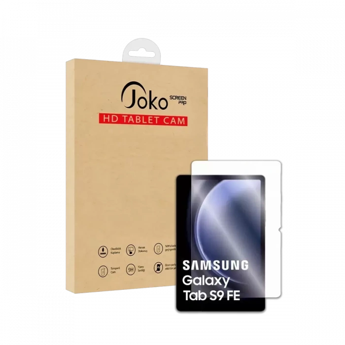 Samsung Galaxy X610 Tab S9 FE Plus 12.4 HD Tablet Cam Ekran Koruyucu - Şeffaf