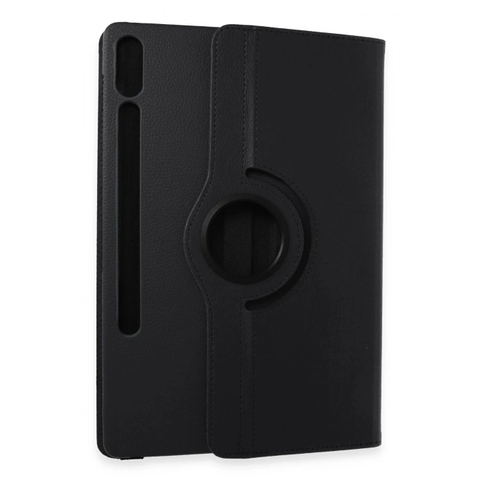 Samsung Galaxy X610 Tab S9 FE Plus 12.4 Kılıf 360 Tablet Deri Kılıf - Siyah