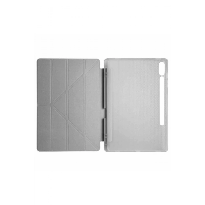 Samsung Galaxy X610 Tab S9 FE Plus 12.4 Kılıf Kalemlikli Mars Tablet Kılıfı - Koyu Gri