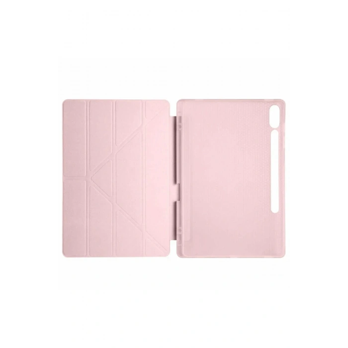 Samsung Galaxy X610 Tab S9 FE Plus 12.4 Kılıf Kalemlikli Mars Tablet Kılıfı - Rose Gold