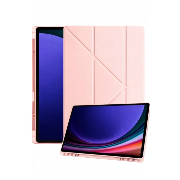 Samsung Galaxy X730 Tab S11 Kalemlikli Mars Tablet Kılıfı - Rose Gold