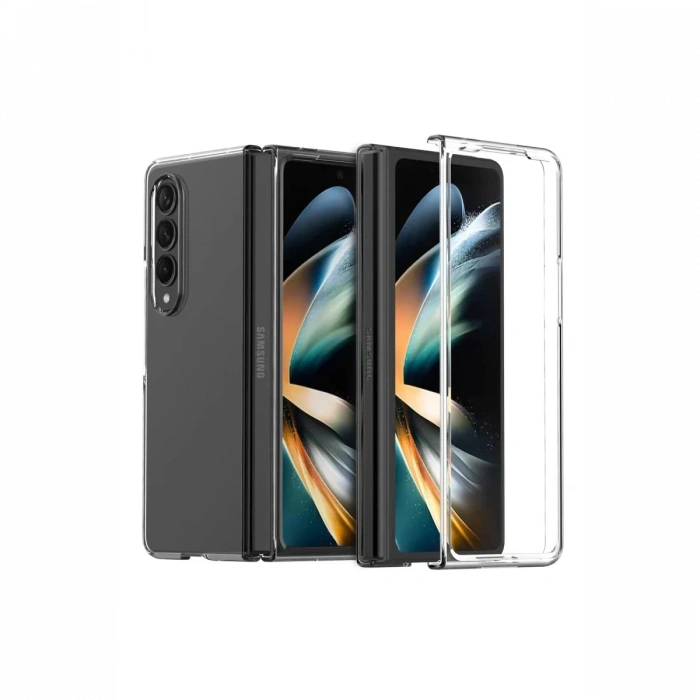 Samsung Galaxy Z Fold 3 Kılıf Fold TPU Silikon - Şeffaf