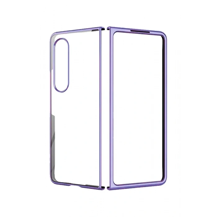 Samsung Galaxy Z Fold 4 Kılıf Fold Element Kapak - Mor