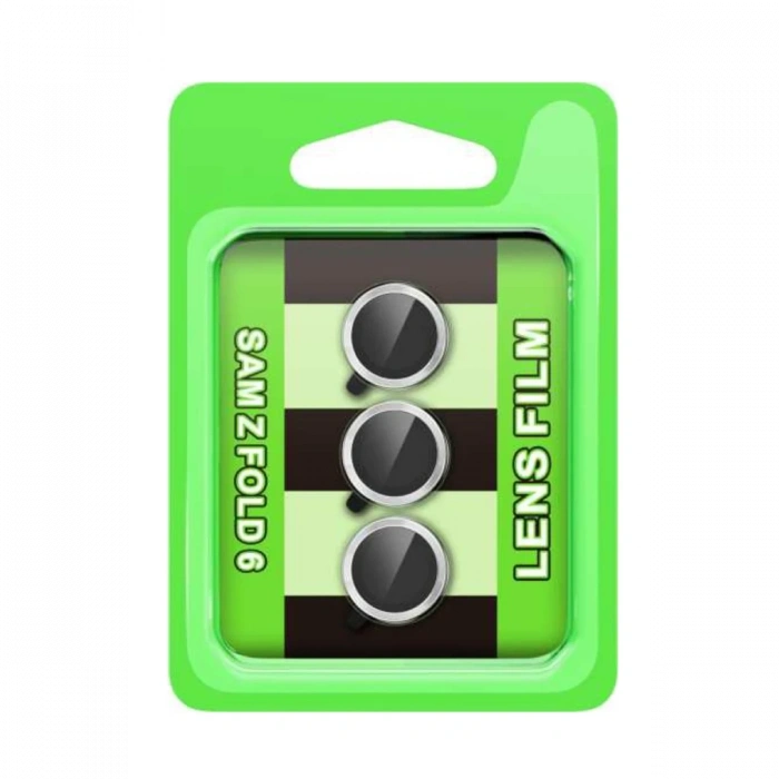 Samsung Galaxy Z Fold 6 Raze Metal Kamera Lens - Gümüş